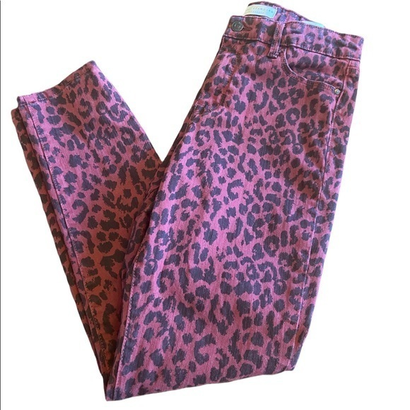 Sanctuary Denim - Sanctuary red and black‎ zebra skinny jeans size 6 - social standard
